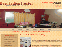 Tablet Screenshot of bestladieshostel.com